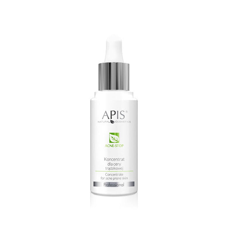 Koncentratas spuoguotai odai su žaliąja arbata ir bambuku 30 ml – APIS Acne-Stop