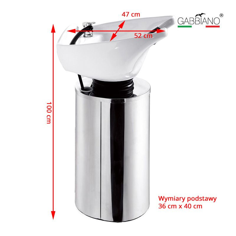 Kirpyklos plautuvė GABBIANO Q -2460 (balta)