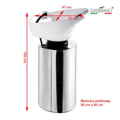 Kirpyklos plautuvė GABBIANO Q -2460 (balta)