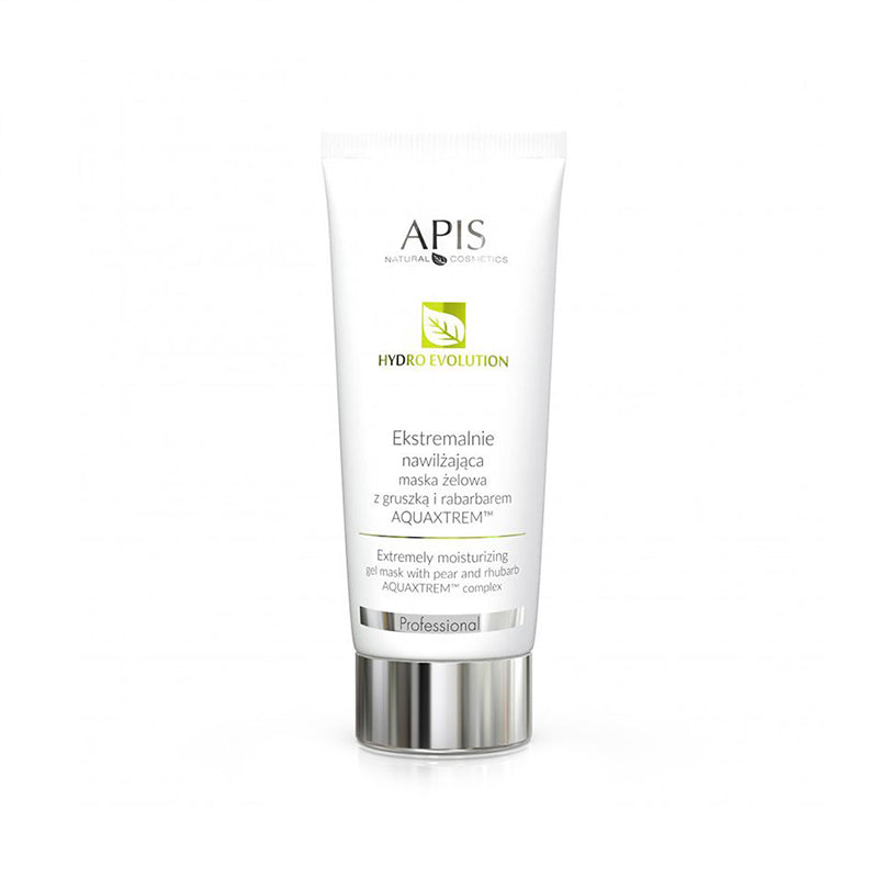 Drėkinamoji gelinė veido kaukė su kriaušėmis ir rabarbarais 200 ml – APIS Hydro Evolution