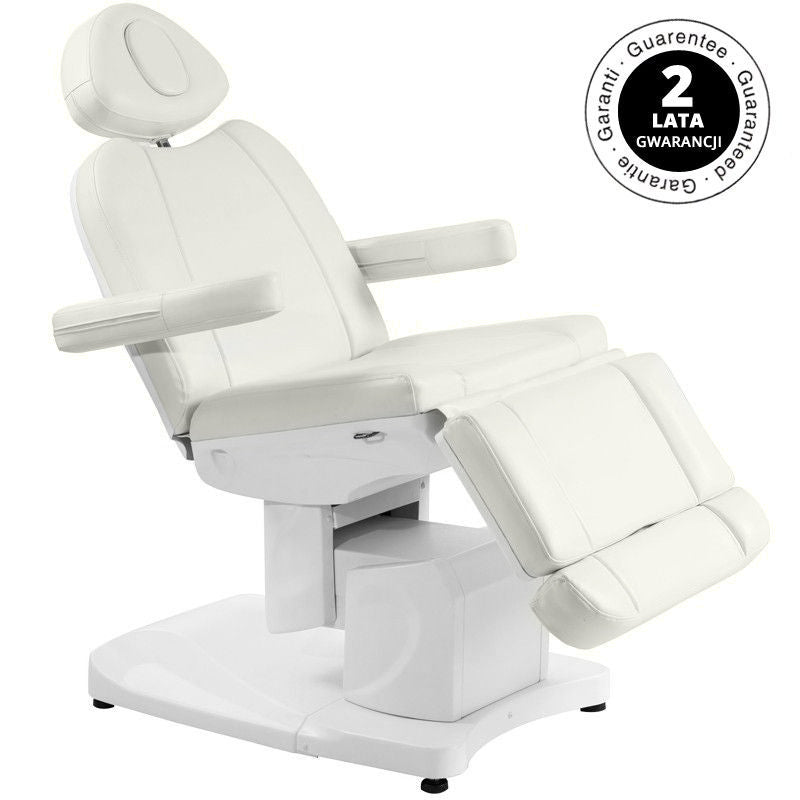AZZURRO 708A elektrinis kosmetologinis gultas, 4 el. varikliai, baltas