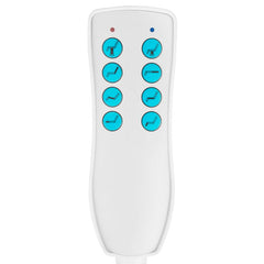 Elektrinė kosmetologinė kėdė - gultas AZZURRO 869A 4 el. varikliai, besisukanti (balta)