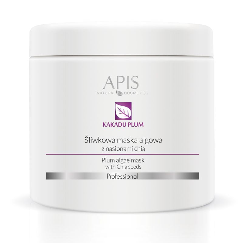 Multivitamininė alginatinė kaukė su Kakadu slyvų ekstraktu ir chia sėklomis 200 g – APIS Plum Algae Mask