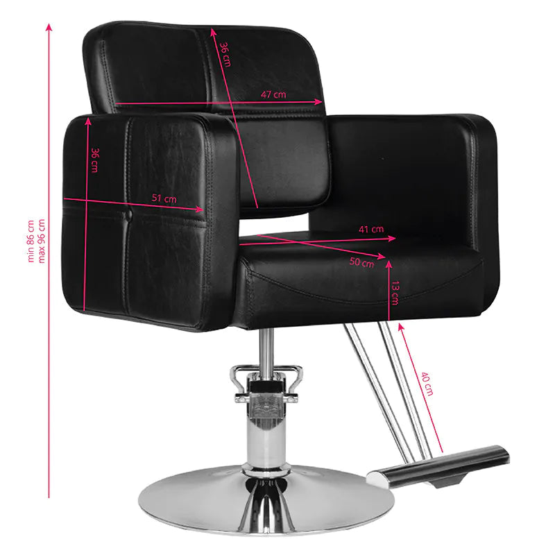 Kirpyklos kėdė Hair System HS10 (juoda)