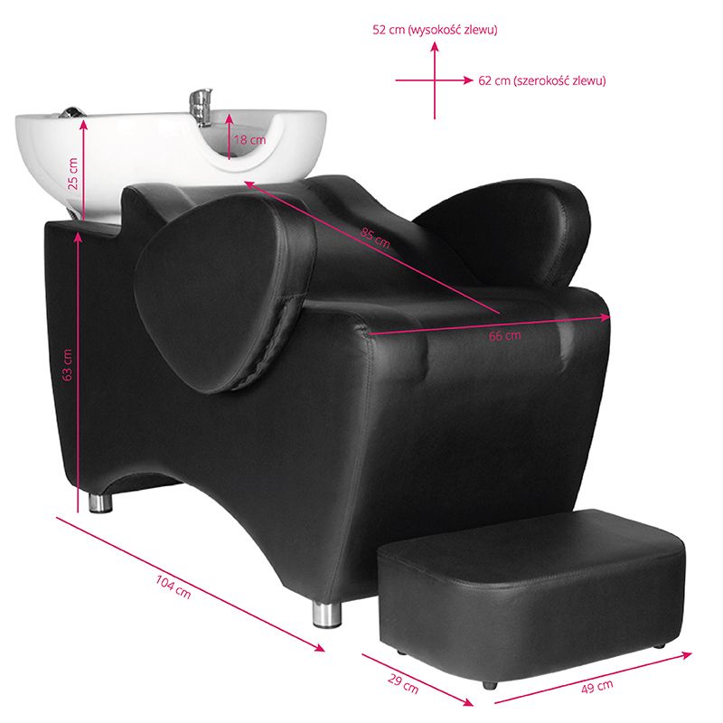 Kirpyklos plautuvė HSB46 (juoda)