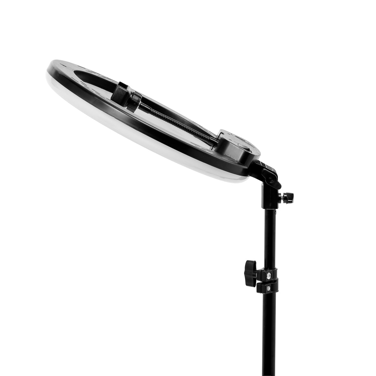 Ring Light 13″ LED žiedinė lempa su stovu, 36 W, juoda – 8 vaizdas