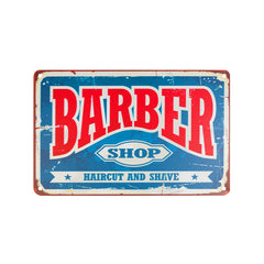 Decorative plaque barber b006