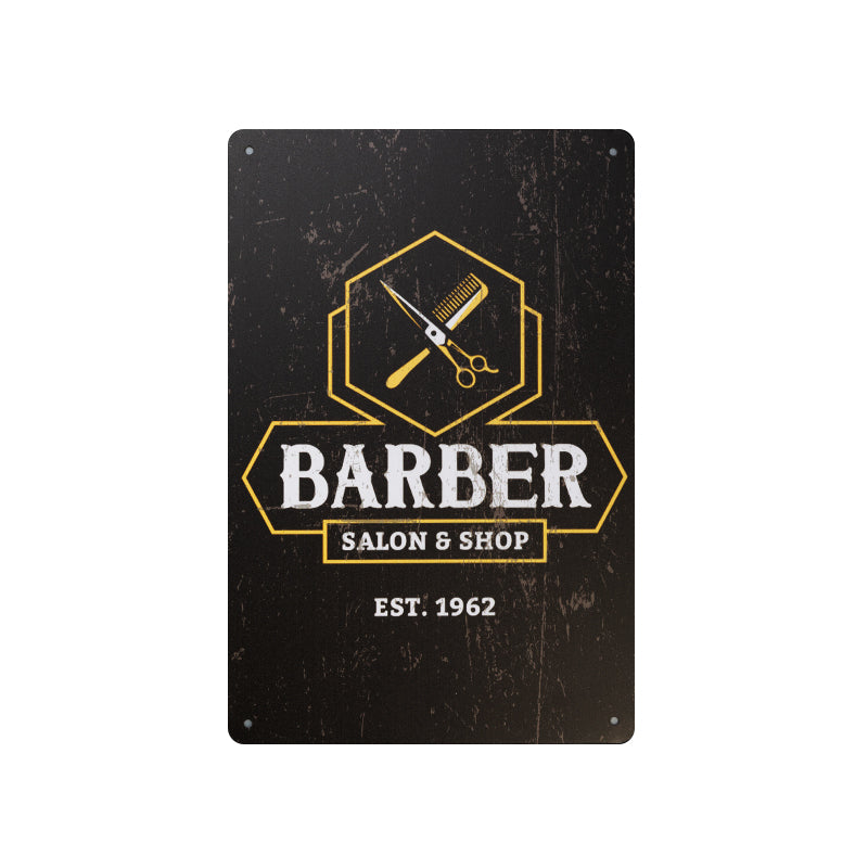 Decorative plaque barber b035