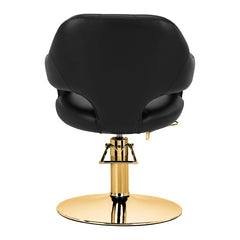 Hairdressing chair Gabbiano Parma Gold Black