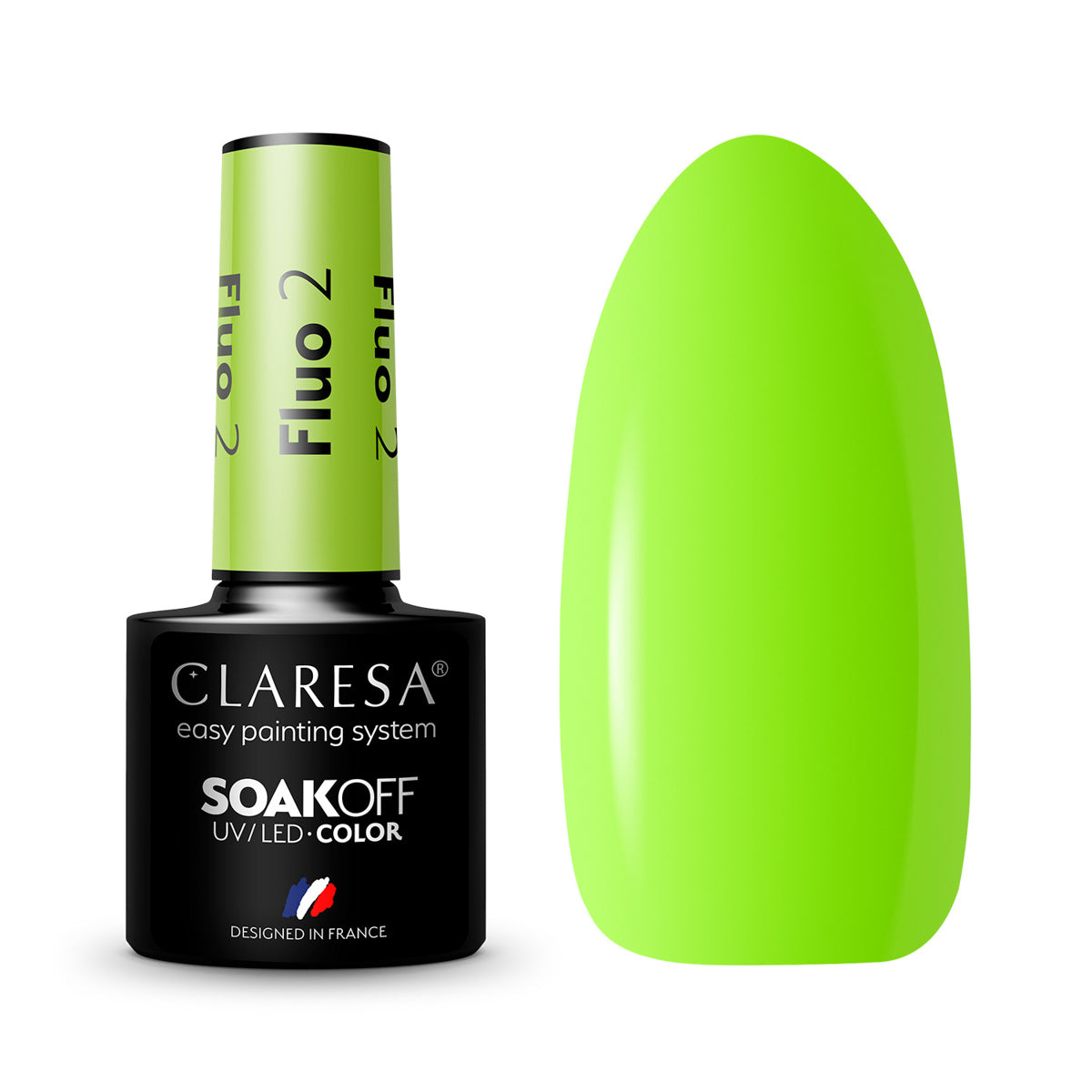 CLARESA Hybrid nail polish FLUO 2 -5g
