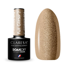 CLARESA Hybrid nail polish FULL GLITTER 2 -5g
