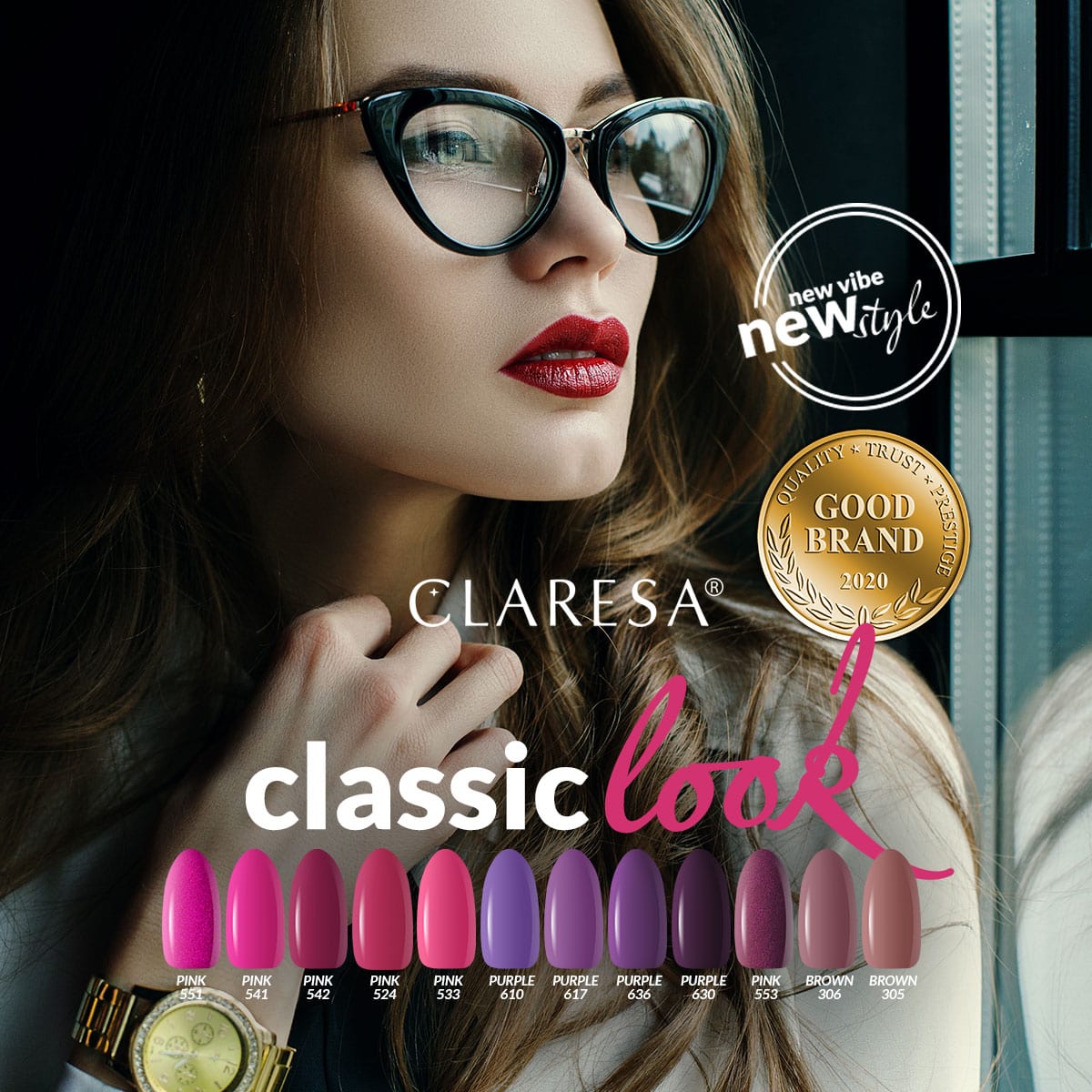 CLARESA Hybrid nail polish PINK 542 -5g