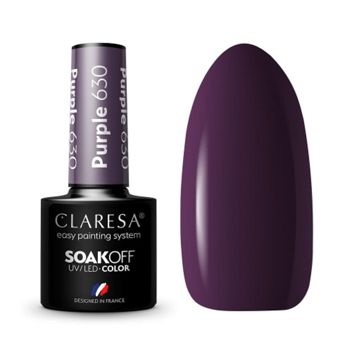 CLARESA Hybrid polish PURPLE 630 -5g