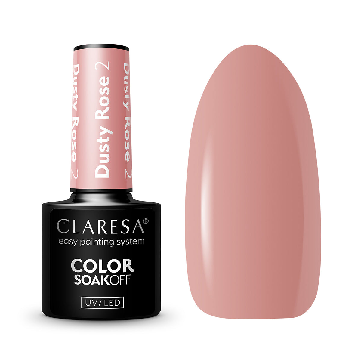 Hibridinis nagų lakas dulkėtos rožės spalvos – Claresa Dusty Rose