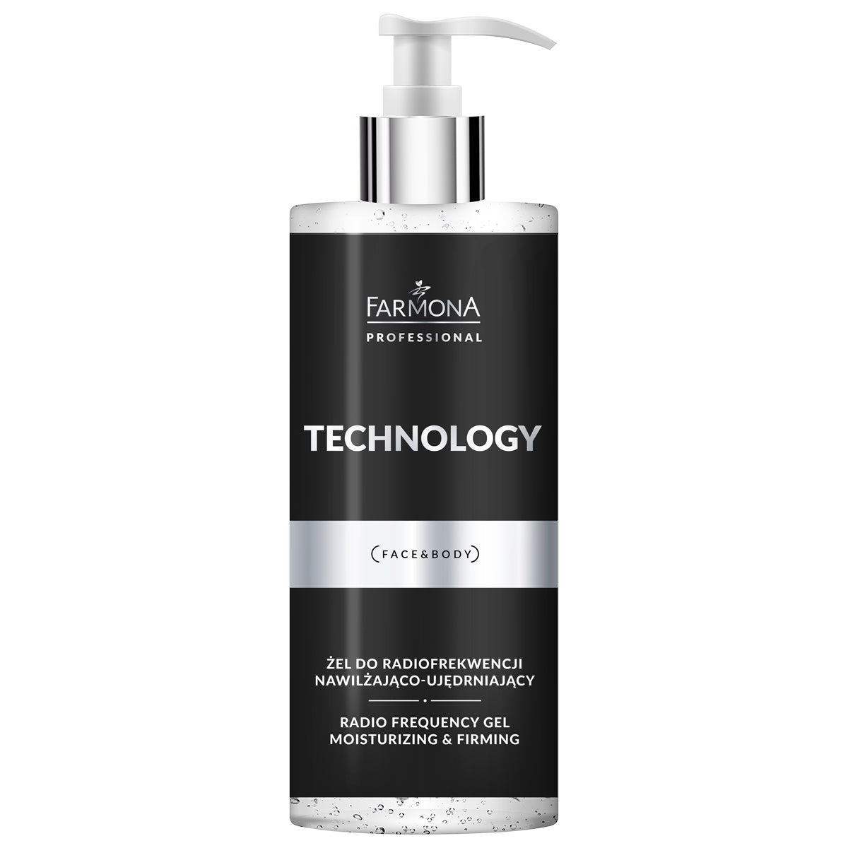 Drėkinantis ir stangrinantis gelis radijo dažnio procedūroms FARMONA Technology, 500 ml