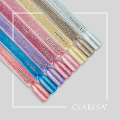 Hibridinis gelinis lakas CLARESA Full Glitter 8, 5 g