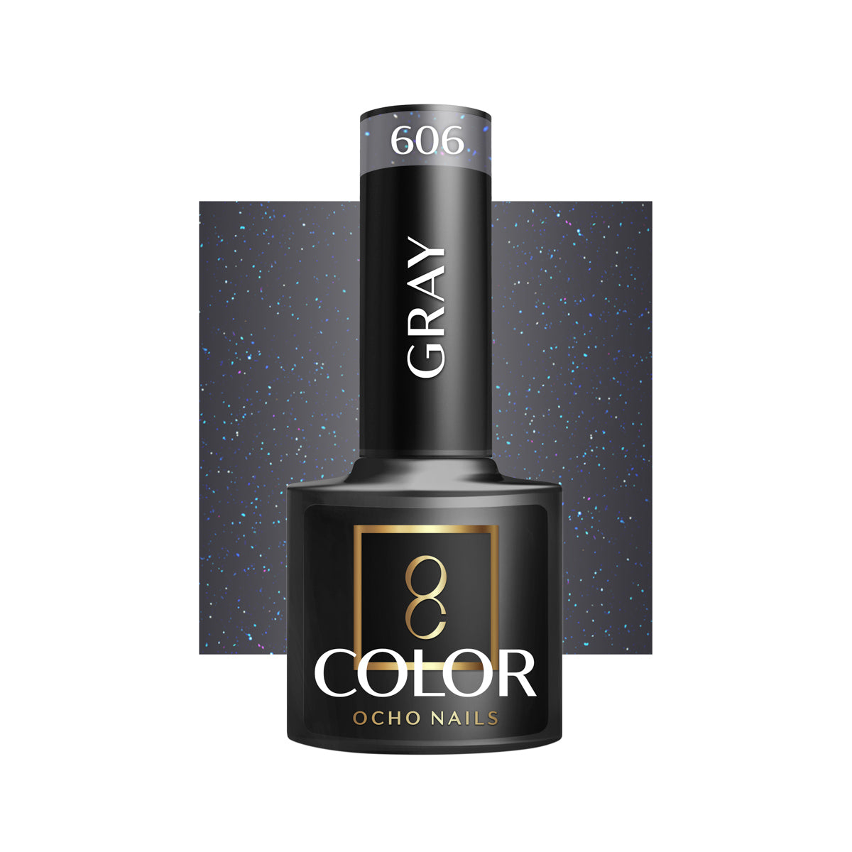 OCHO NAILS Hibridinis nagų lakas PILKAS 606 -5 g