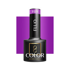 OCHO NAILS Hibridinis nagų lakas, neoninis FLUO F09 -5 g