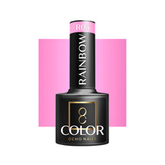OCHO NAILS Hibridinis nagų lakas, rožinis RAINBOW R05 -5 g