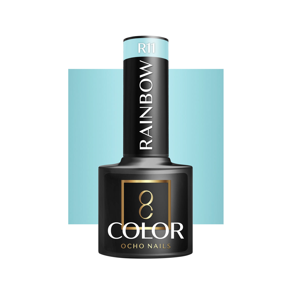 OCHO NAILS Hibridinis nagų lakas, žydras RAINBOW R11 -5 g