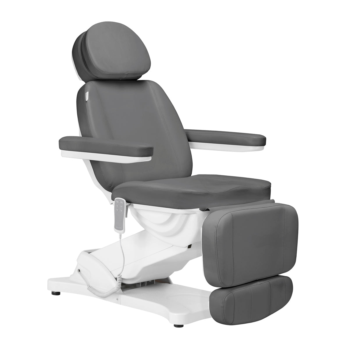 Elektrinė kosmetologinė kėdė SILLON CLASSIC 3 el. varikliai, (pilka)