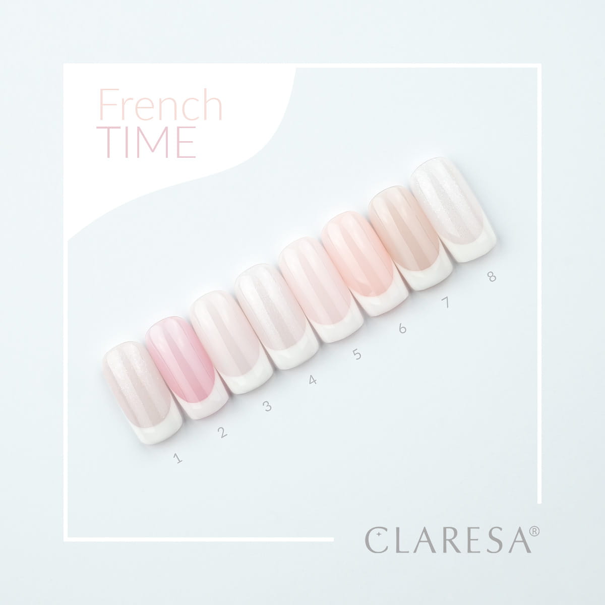 CLARESA French Time Hybrid Polish 3 -5g