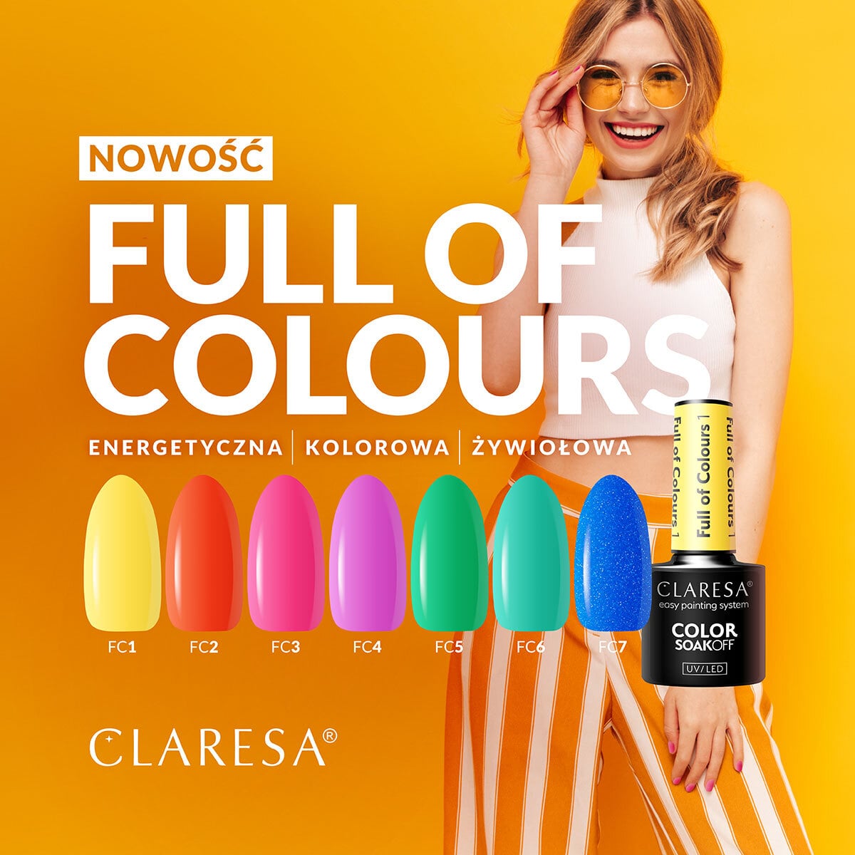 CLARESA Full of colours Hybrid Polish 5 -5g