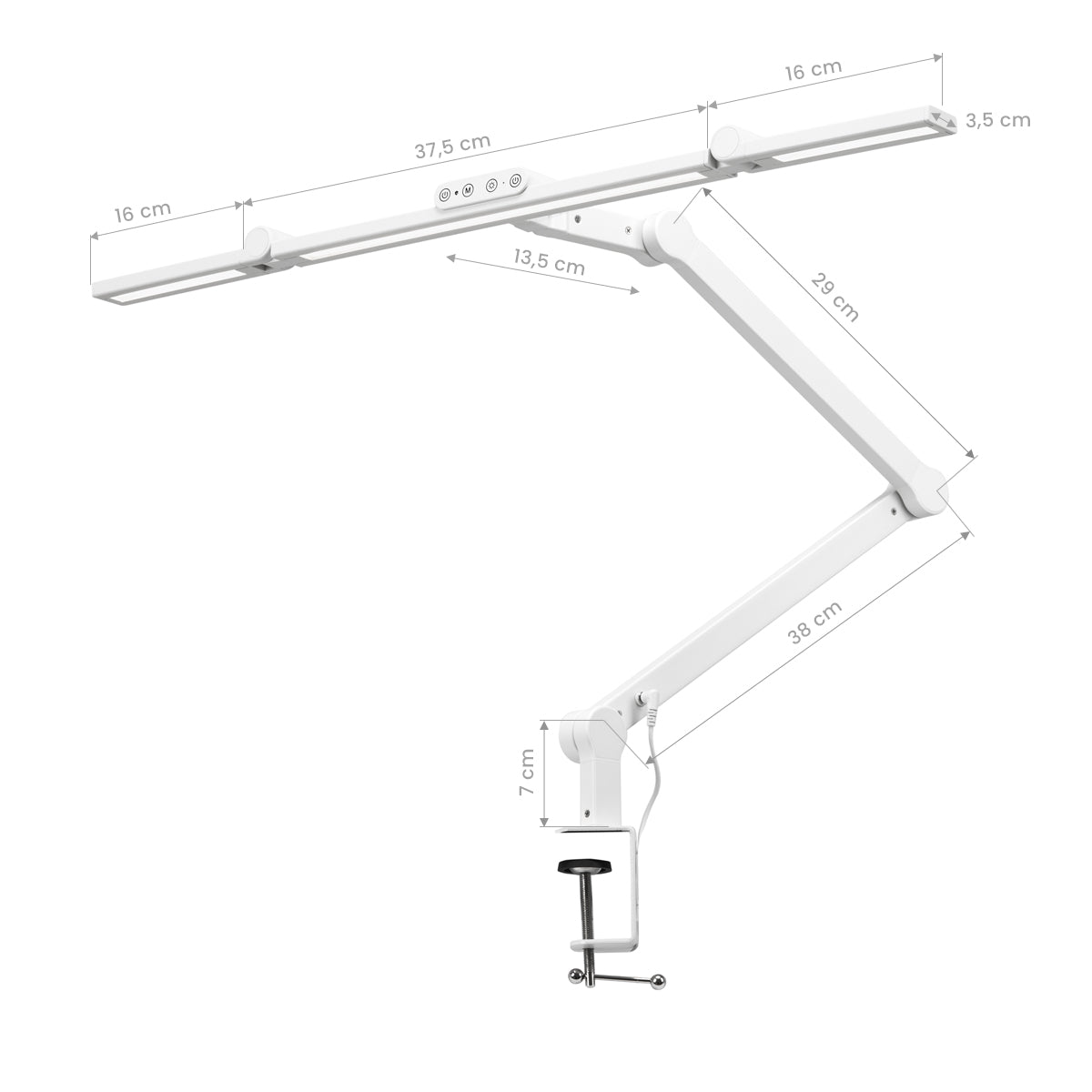STALINĖ LEMPA GLOW L03 (balta)