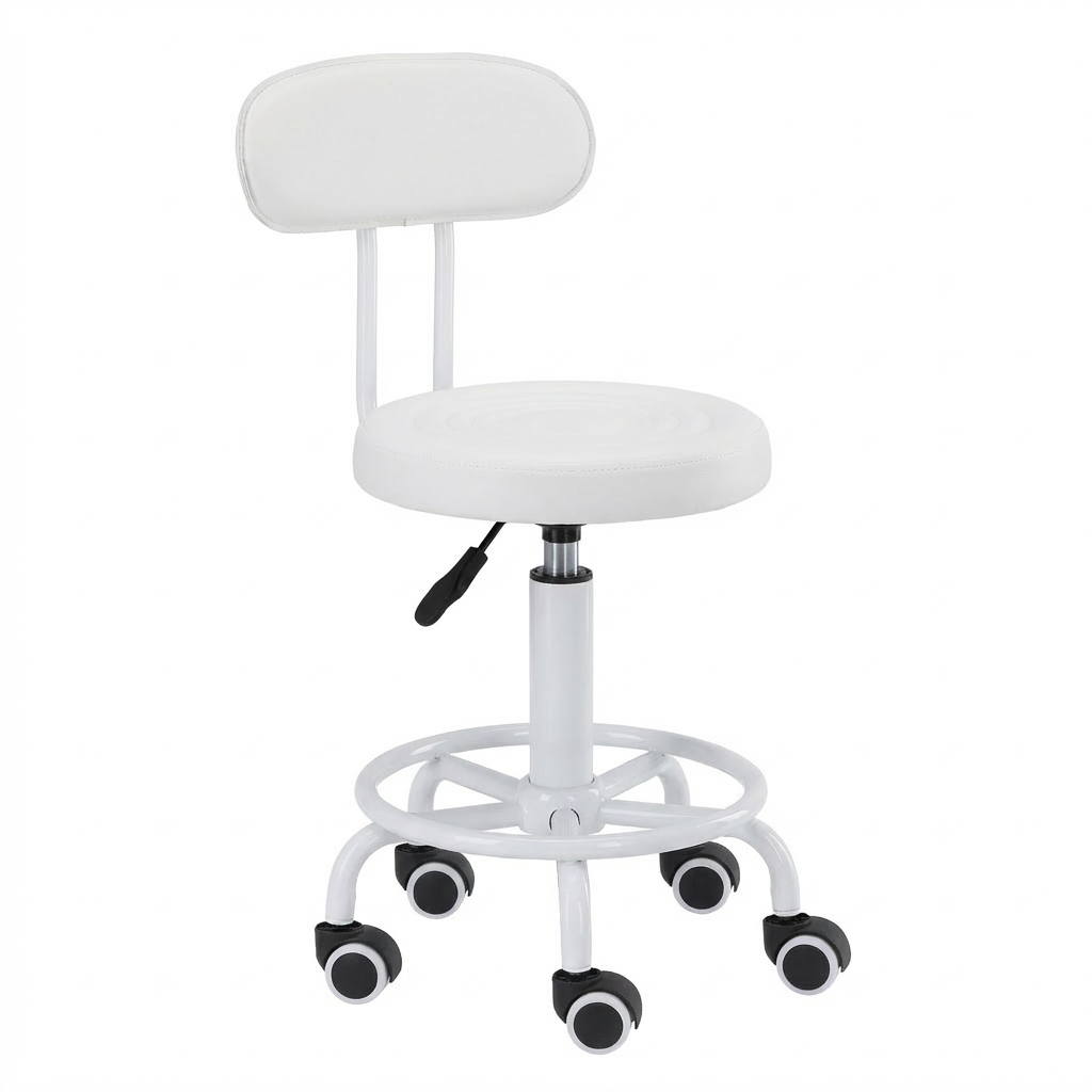 Meistro kėdutė Round PRO – balta
