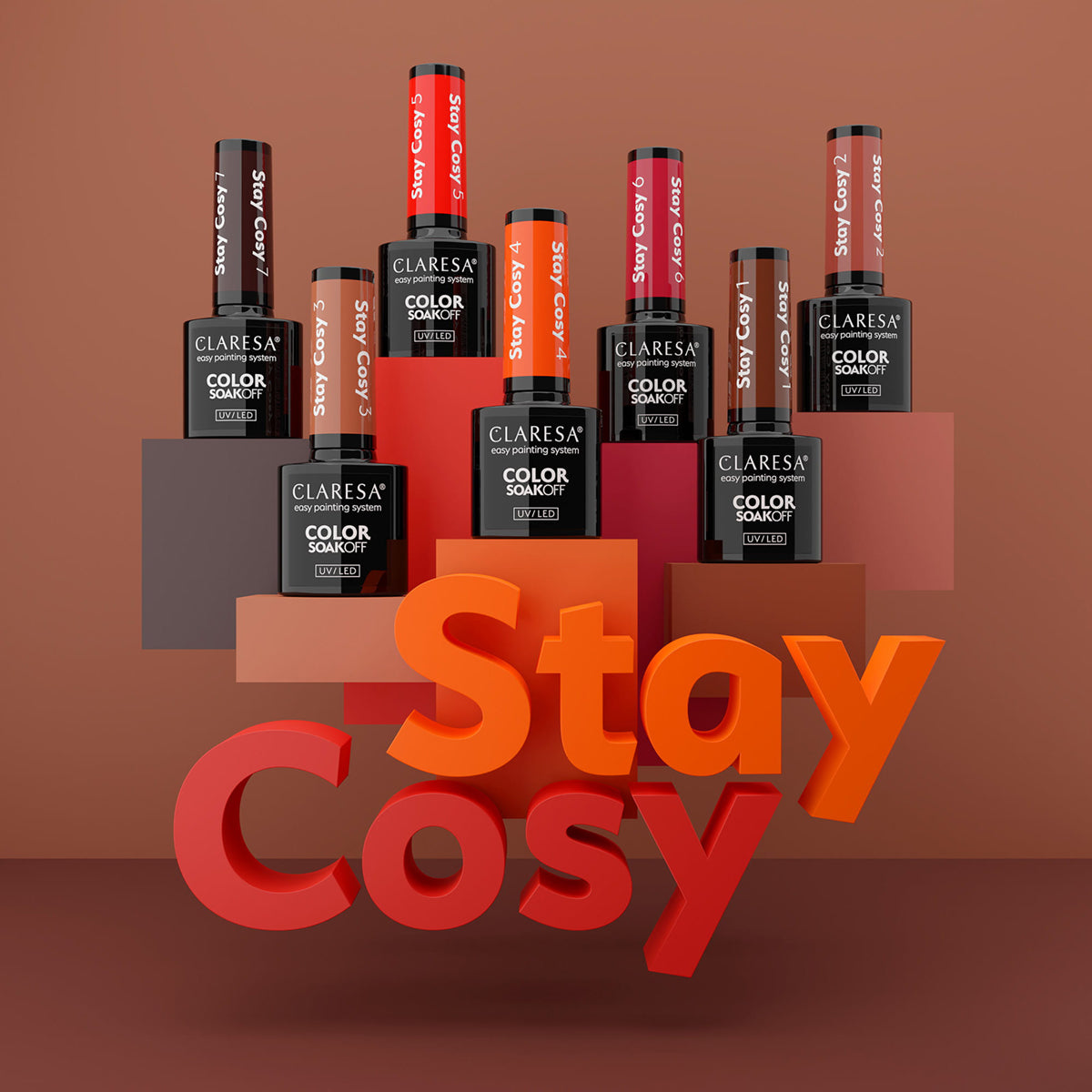 Claresa Stay Cosy 6 hibridinis gelinis lakas, 5 g – vaizdas 4