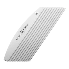 Ocho Nails replacement papers for half-moon metal file. 100 10 pcs.