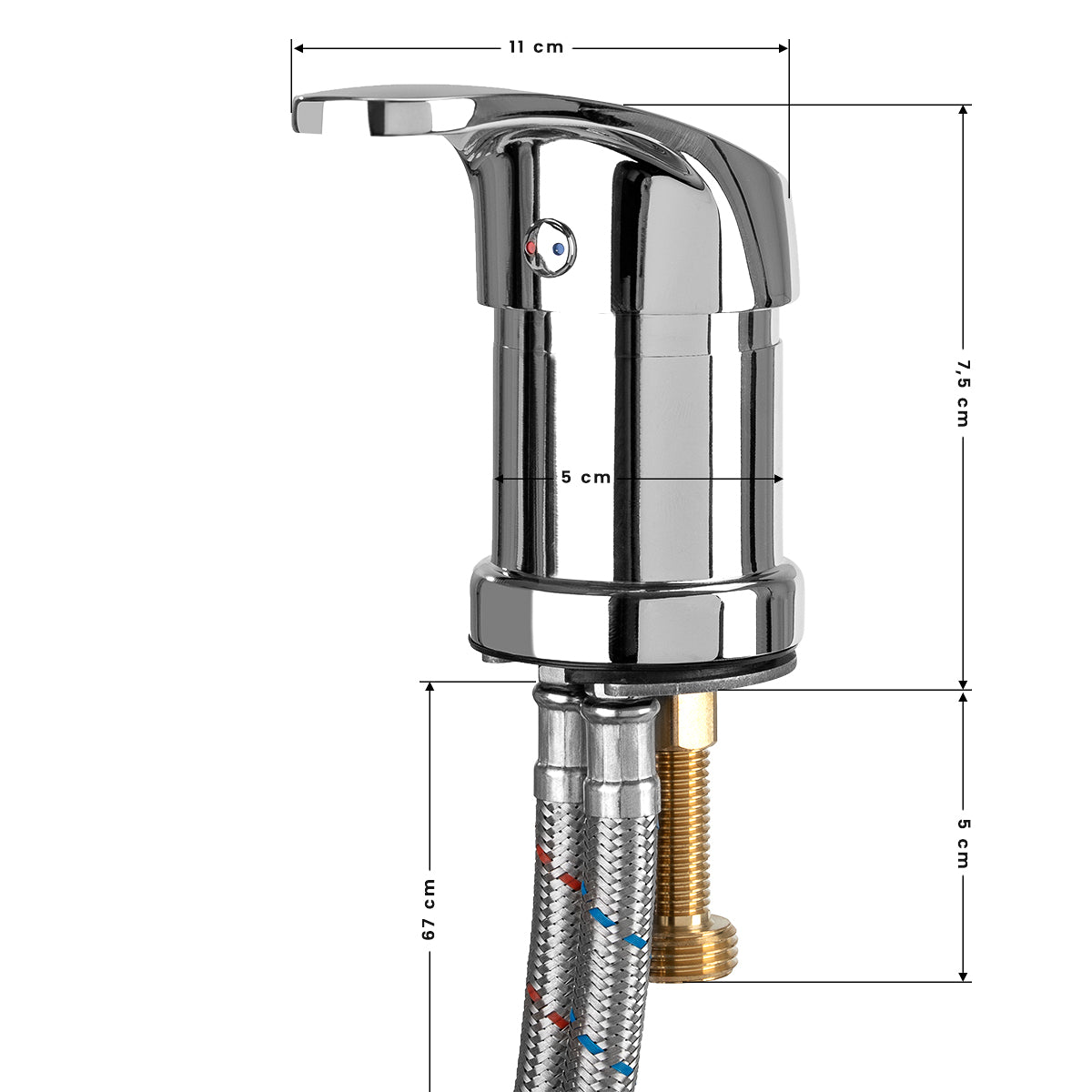 Rain shower mixer