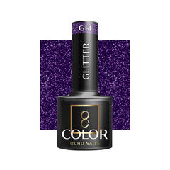 OCHO NAILS Hibridinis nagų lakas GLITTER G14 -5 g