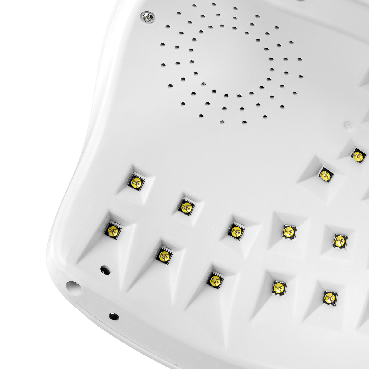UV LED Lempa OCHO NAILS X13 65W balta su veidrodiniu dugnu