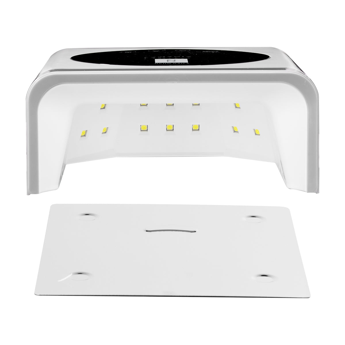 LED UV Lempa OCHO NAILS X22 72W bevielė balta su veidrodiniu dugnu