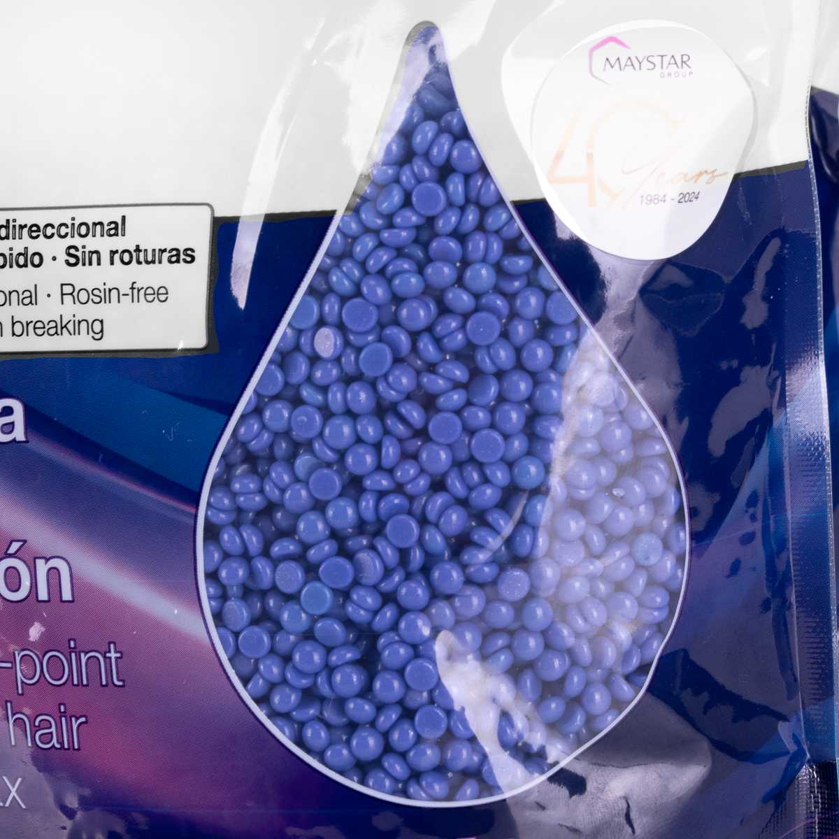 Depilflax vaškas granulėmis „Ultraflex Mauve“ su titano dioksidu, 1 kg