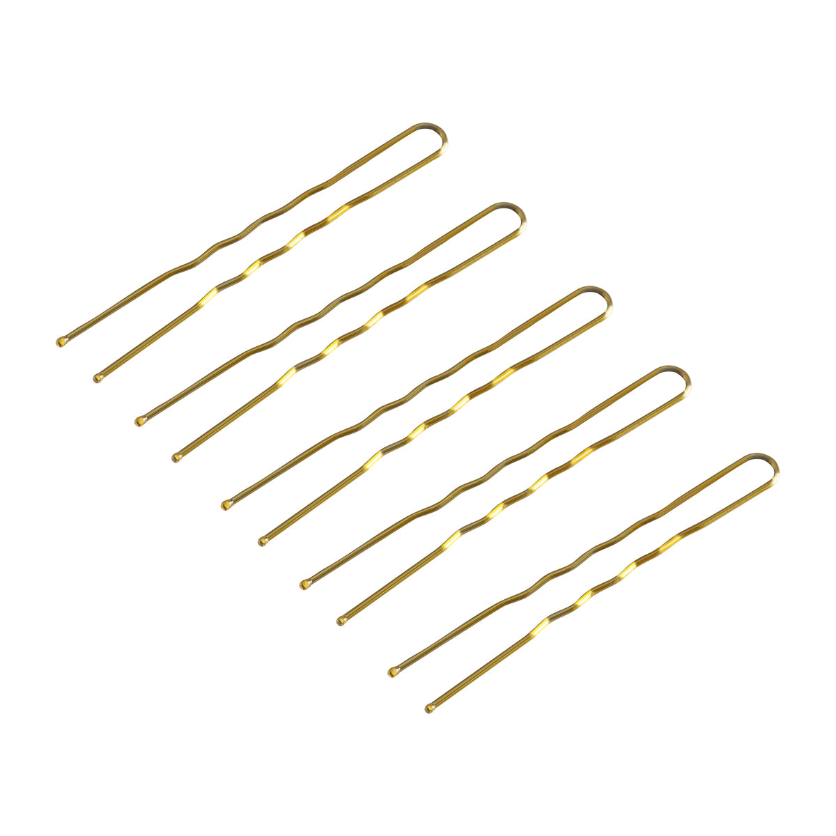 Kirpėjo plaukų segtukai E-57, 120 vnt., 5,6 cm – auksiniai
