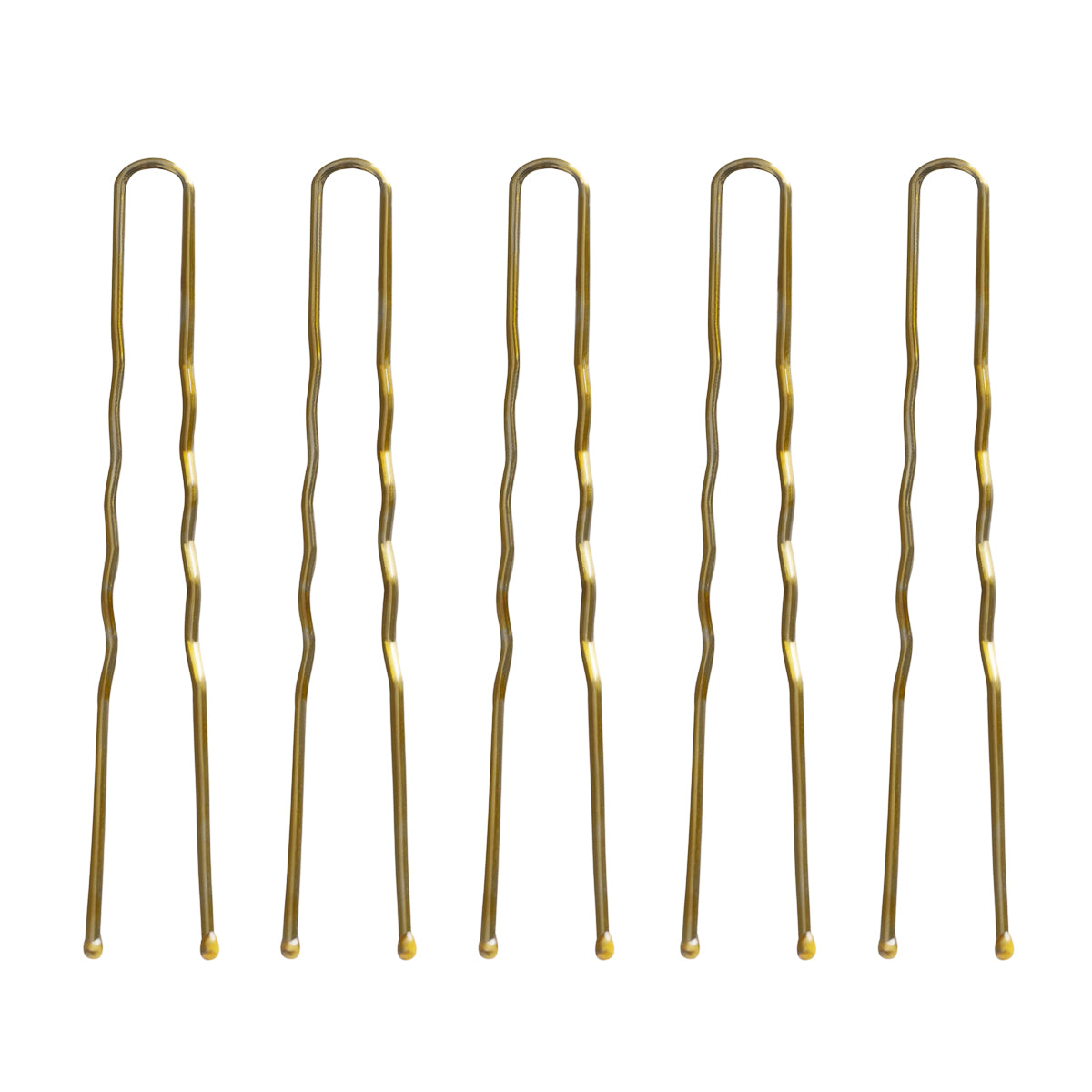 Kirpėjo plaukų segtukai E-57, 120 vnt., 5,6 cm – auksiniai