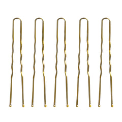 Kirpėjo plaukų segtukai E-57, 120 vnt., 5,6 cm – auksiniai