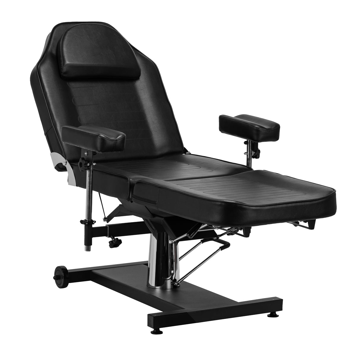 Hidraulinė tatuiruočių kėdė PRO INK 322F, juoda – vaizdas 2
