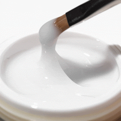 OCHO NAILS White konstrukcinis nagų gelis, 30 g – vaizdas 4