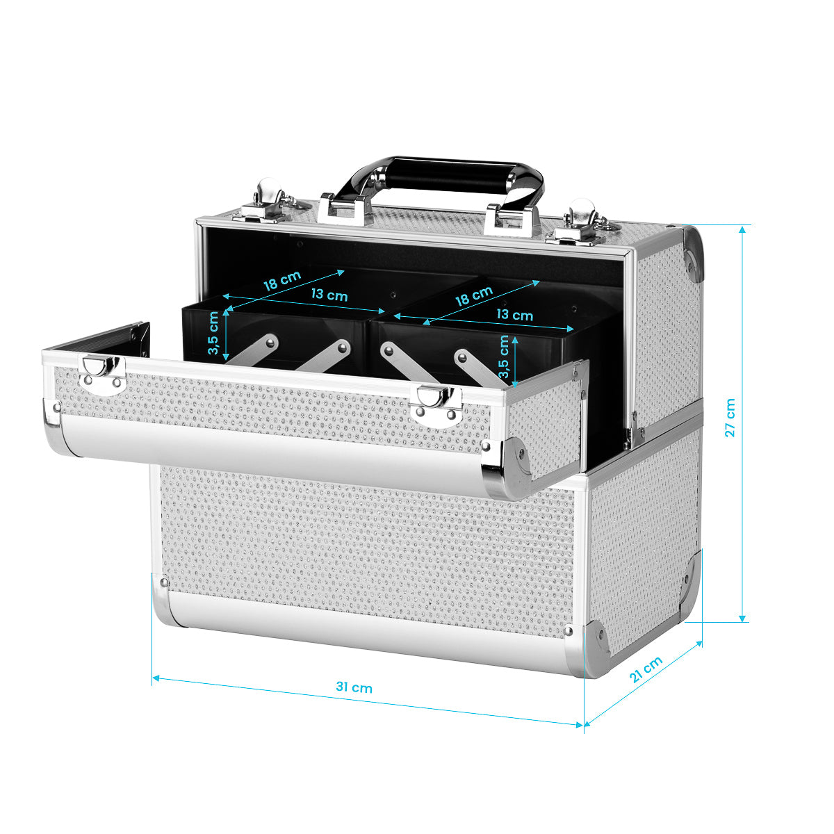 Cosmetic case 44 silver
