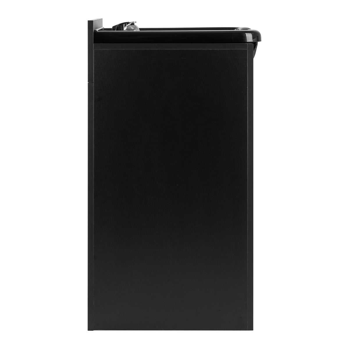 Kirpyklos plautuvė Gabbiano 5023 – juoda, su chromuotais elementais