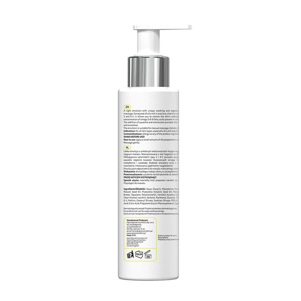 Apis CERAMIDE REPAIR Facial massage oil emulsion with ceramides 150 ml