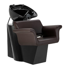 Hairdressing wash unit Gabbiano Lucca brown