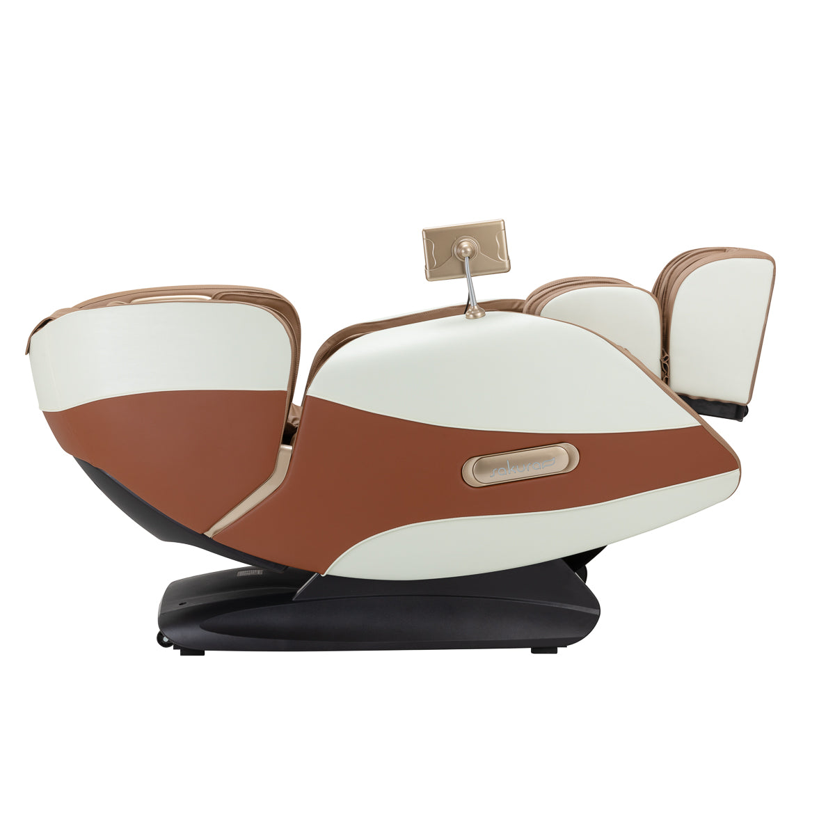 Masažinis krėslas Sakura Luxury 808 – baltas ir smėlio
