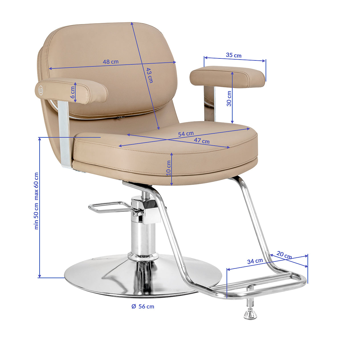 Hairdressing chair Omega Astra beige