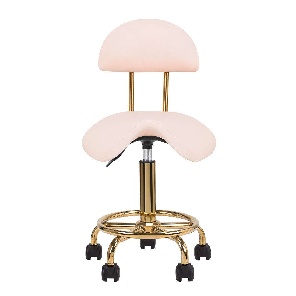 Cosmetic stool 6001-G gold – pink second category