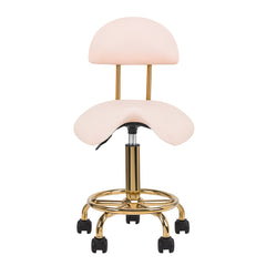 Cosmetic stool 6001-G gold – pink second category