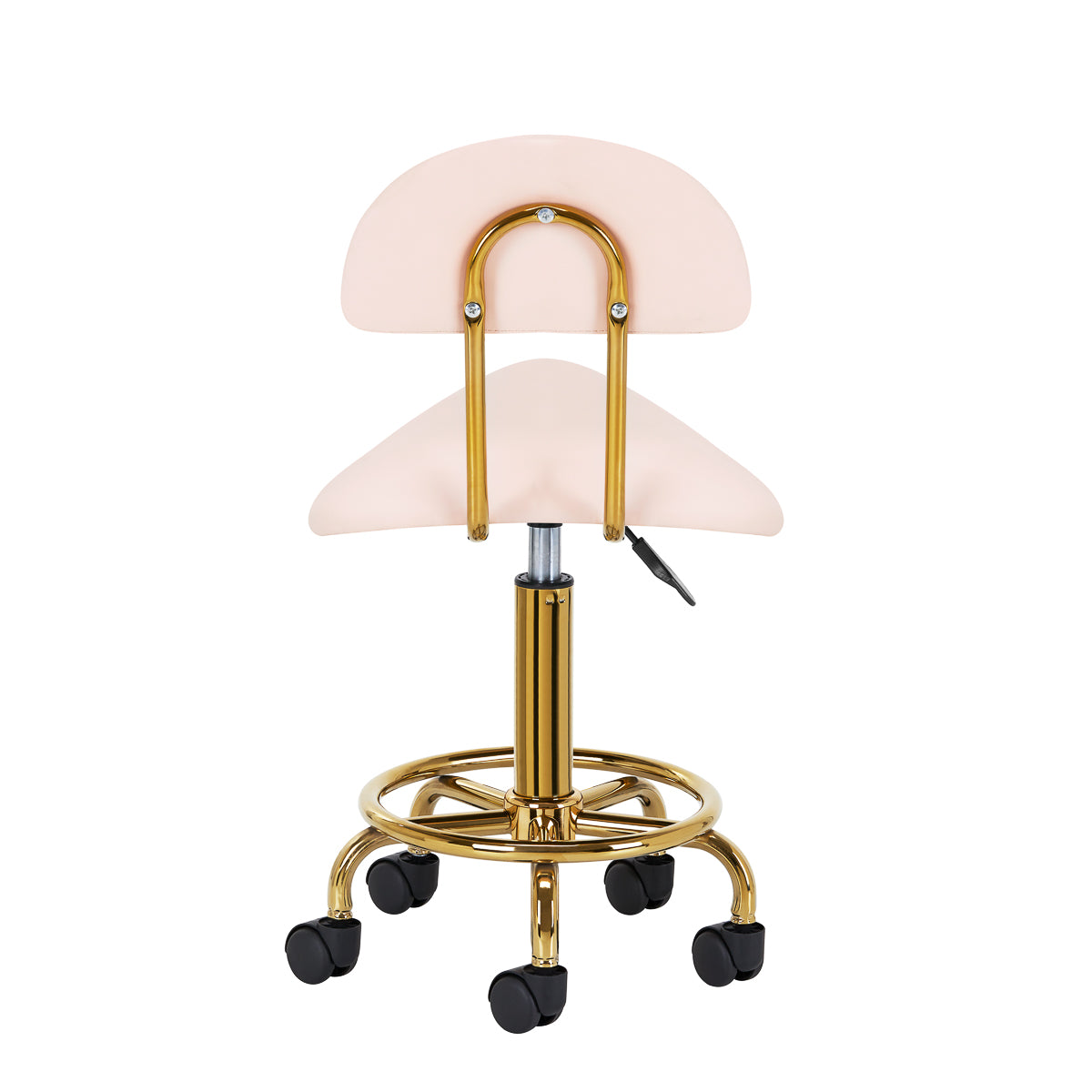 Cosmetic stool 6001-G gold – pink second category